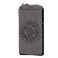 Badalink Galaxy S5 Mini Up-Down Open Folio Flip Case Kickstand Vertical PU Leather Embossed Totem Magnetic Snap... N82