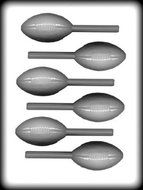 Football Sucker Hard Candy Mold HS-6243