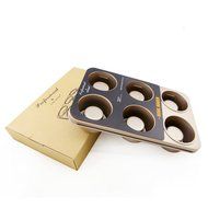 uxcell Casa-J Bakeware Popover Pans 6 Cup Nonstick Stainless Steel Champagne N6