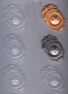 Police Badge Candy Molds