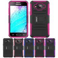 Galaxy J5 Case, HLCT Rugged Shock Proof Dual-Layer PC and Soft Silicone Case With Built-In Kickstand for Samsung... N3