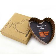 uxcell Casa-J Bakeware Novelty Heart Shape Cake pans 4 Inch Stainless Steel N5