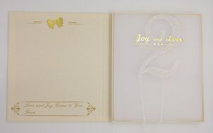 LOVENJOY with Gift Box Number 1 Crystal Rhinestone Baby Shower Wedding Birthday Anniversary Engagement Metal Cake... N32