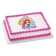 Princess Fairytale-Ariel, Cinderella, and Rapunzel Edible Image Cake Topper
