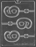 Cybrtrayd L052 No. 6 Lolly Letters and Numbers Chocolate Candy Mold with Exclusive Copyrighted Instructions