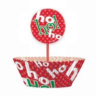 Ho Ho Ho Christmas Cupcake Kit for 24