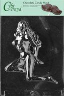 Cybrtrayd X006 Lady Chocolate Candy Mold with Exclusive Cybrtrayd Copyrighted Chocolate Molding Instructions