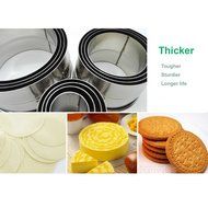 Astra Gourmet 12pcs Stainless Steel Biscuit/Vegetables/ Cookie Cutters Set (Round) N2