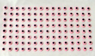 Blue, Yellow, or Pink Edible Icing Royal Eyes Cake Candy Cookie Decorations 1/4&quot; 120 count (Yellow) N2