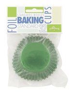 Fox Run Green Foil Baking Cups, Standard Size, 32 Cups