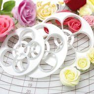 Fondant Cake Sugarcraft Rose Flower Decorating Cookie Mold Gum Paste Cutter Tool N5