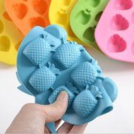 C-Pioneer DIY Ananas Pattern Silicone Juice Ice Cube Tray Mould Maker Mold fr Bar Cocktail N4
