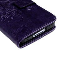 S5 Case,Samsung Galaxy S5 Case (i9600) - Wallet Embossed Flower Tree PU Leather Soft TPU Inner Cover with Magnetic... N30