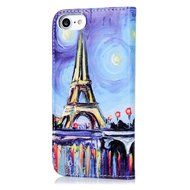 iPhone 7 Case (4.7 inch) - Wallet Folio Flip Premuim PU Leather Case Colorful Print Design with Stand Magnetic... N102