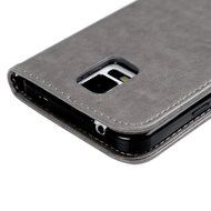 S5 Case,Samsung Galaxy S5 Case (i9600) - Wallet Embossed Flower Tree PU Leather Soft TPU Inner Cover with Magnetic... N35