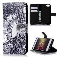 iPhone 7 Case (4.7 inch) - Wallet Folio Flip Premuim PU Leather Case Colorful Print Design with Stand Magnetic... N104