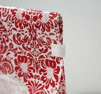 Siege Cupcake Creations Red Damask Cookie and Treat Bag, Set of 4 N3