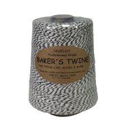Regency Wraps Regency Baker&#039;s Twine .5 lb Cone, Black/White