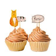 Tonnier - &hearts; Lovely Animals Series &hearts; - Zoo Set of 24 Pieces - Cake and Cupcake Toppers, Decoration N15