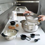 Joseph Joseph&reg; 100 Series 9-Piece Stainless Steel Nesting Mixing Bowl Set N4