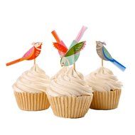 Tonnier - &hearts; Lovely Animals Series &hearts; - Zoo Set of 24 Pieces - Cake and Cupcake Toppers, Decoration N17