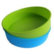 10&ldquo; / 25.4cm Non-stick Round Silicone Cake Mold Pan - Blue Set of 2ea