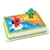 Angry Birds Cake Topper - Red Bird &amp; Bad Piggy