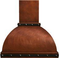 Custom Copper Range Hood (60", dark)