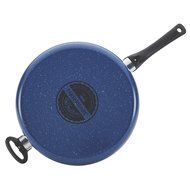Farberware New Traditions Speckled Aluminum Nonstick 5-Quart Jumbo Cooker with Helper Handle, Blue with Black... N5