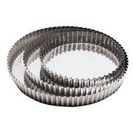 World Cuisine 109703 Tin Plate Fluted Tart Mold- Dia. 10 1/4 In -- 2 per case
