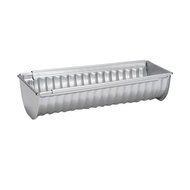 Patisse Silver Top Adjustable Wavy Log Tin Nonstick, Silver Grey