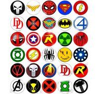 30 x superhero Party Edible Rice Wafer Paper Cupcake Toppers