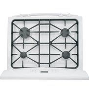 GE JGB640DEFWW 30" White Gas Sealed Burner Range N7