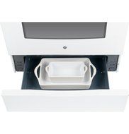 GE JGB640DEFWW 30" White Gas Sealed Burner Range N8