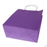 Bright Paper Party Gift Bags With Handles Birthday Wedding Loot Candy Shopping Retail Bag Pouches - Brown, 22... N49