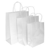 Bright Paper Party Gift Bags With Handles Birthday Wedding Loot Candy Shopping Retail Bag Pouches - Brown, 22... N57