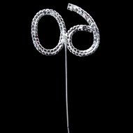 60th Anniversary Birthday Party Cake Topper w/Rhinestone N4