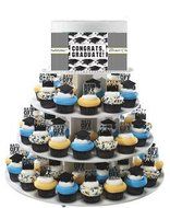 Congrats Graduation Deluxe CascadingCupcake Edible Photo &amp; Edible Cupcake Decoration Toppers