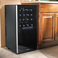 Wine Enthusiast Silent 32 Bottle Touchscreen Wine Refrigerator (2-Temp)