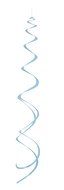 Plastic Hanging Swirl Decorations, 26&quot;, Light Blue, 8 Count N11
