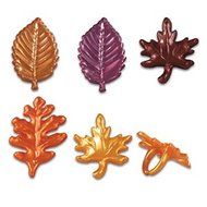 Oasis Supply Pearlized Leaf Cupcake/Cake Decorating Rings, 2 1/4-Inch, Set of 12