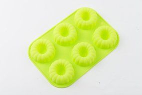 6 Cavity Circle Shape Cookie Cake Doughnut Mold Homemade DIY Baking Mould