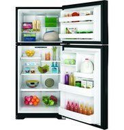 GE GTE18ITHBB 18.2 Cu. Ft. Black Top Freezer Refrigerator - Energy Star N3
