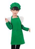 Unisex Kids Cooking Painting Gardening Apron Baking Personalized Childrens Apron(RRD,XL) N28