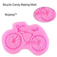 Mujiang Bicycle Silicone Fondant Mold Bike Chocolate Cake Decorating Sugar Molds N3