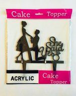 USA-SALES She Said Yes Cake Topper, Bridal Shower, Wedding Cake Decoration, by USA-SALES Seller