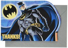 DesignWare Batman Thank You Notes Post Card, Multicolor N2