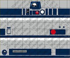 Star Wars R2-D2 Cake Strips Licensed Edible Cake Topper #7420
