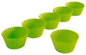 Silicone Baking Cups, - 6 Pack Orange - Cupcake Liners, Muffin Cups - Non-Stick, Heat Resistant Mini Baking Molds... N2