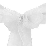 LinenTablecloth Organza Sash (10-Piece) Eggplant N22
